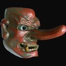 Japan - Handmade charismatic tengu mask - 1960s.