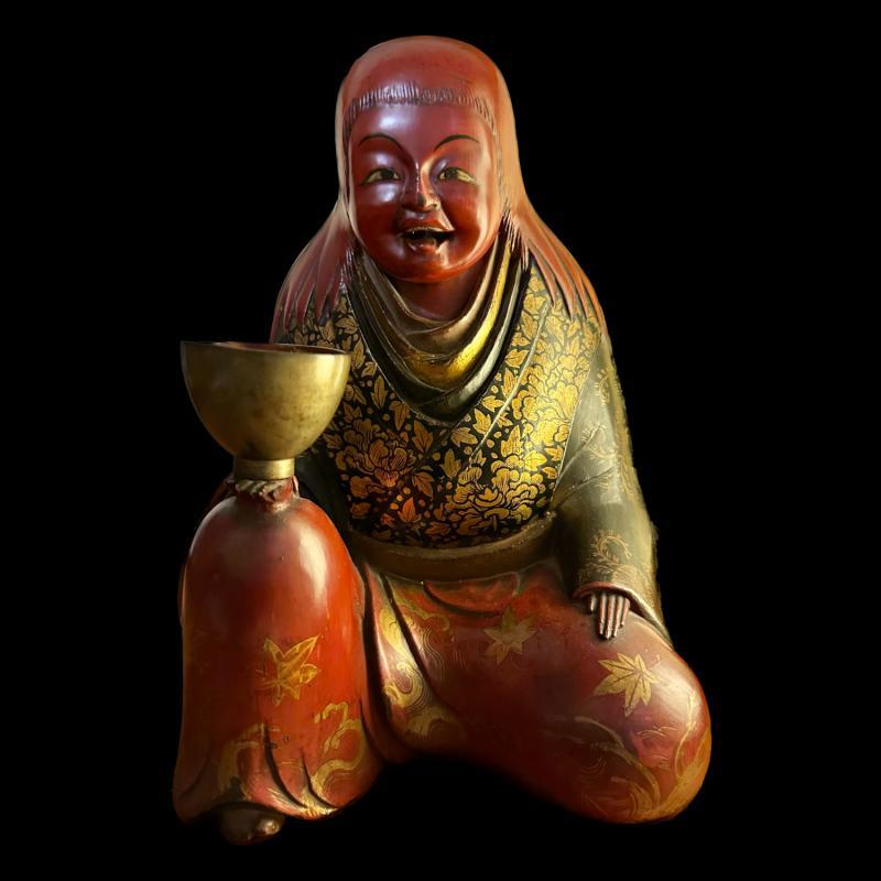 Japan -Doll KaraKuri Ningyo (Edo 1850~) （お酒呑み続ける人形） - 1850-1900