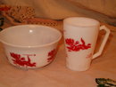 Scotty Dog child's bowl and mug set