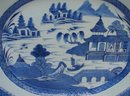 C. 1840-1850 BLUE CANTON PLATTER 17