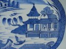 C. 1840-1850 BLUE CANTON PLATTER 17