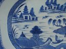 C. 1840-1850 BLUE CANTON PLATTER 17