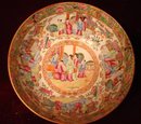 C. 1820 CHINESE EXPORT ROSE MANDARIN BOWL