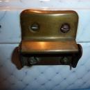 ANTIQUE GERMAN CHICKEN WIRE GRANITEWARE ENAMEL OVAL BREAD BOX KEEPER