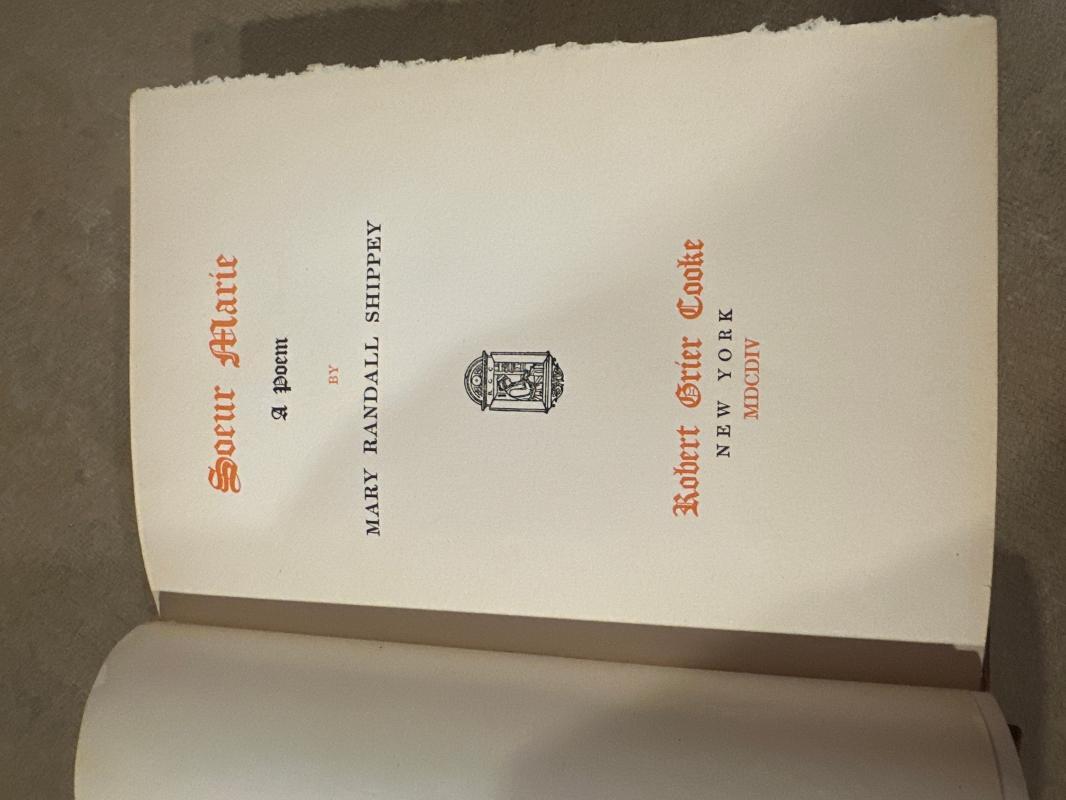 Soeur Marie By Mary Randall Shippey