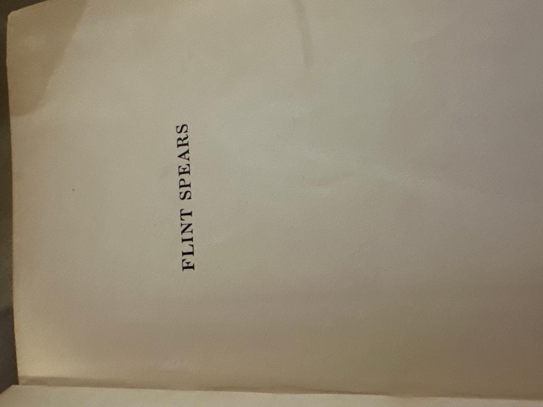 Flint Spears By Will James