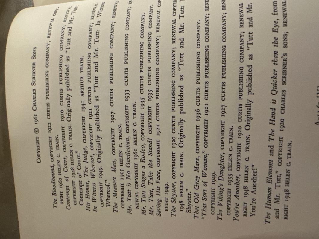 Mr.Tutt At His Best by Arthur Train