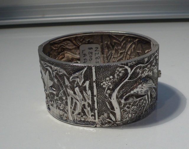 Victorian Sterling Silver Bangle