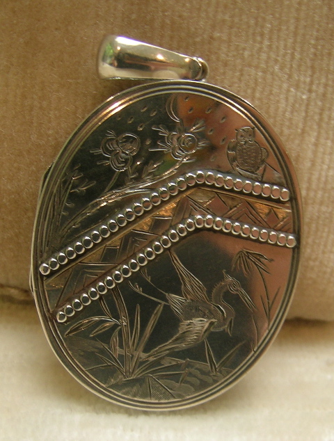 English Victorian Silver Locket