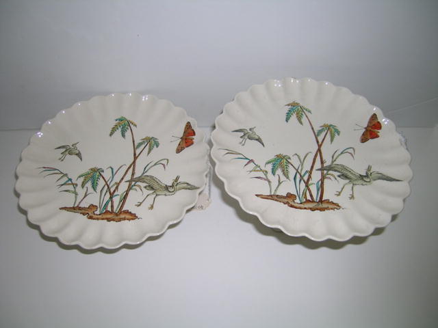 Pair of Beautiful English Copeland Compotes