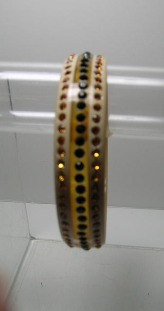 Vintage Deco Celluoid Black and Amber Colored