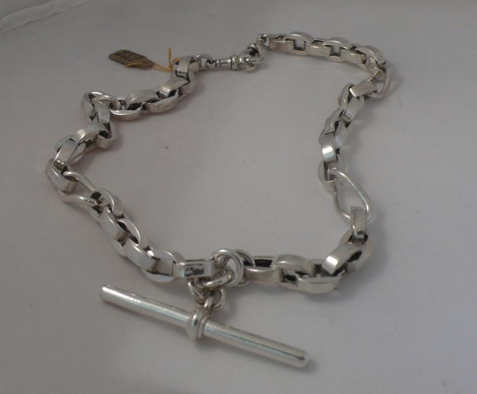 Vctorian Sterling Silver Prince Albert Chain