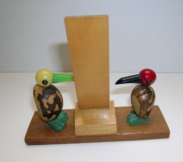 Bakelite and wood Bird Thermometer