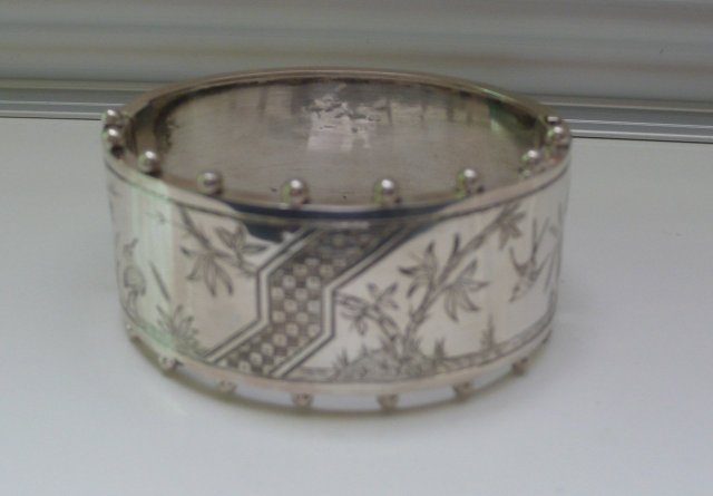 Victorian  Sterling Silver Bangle