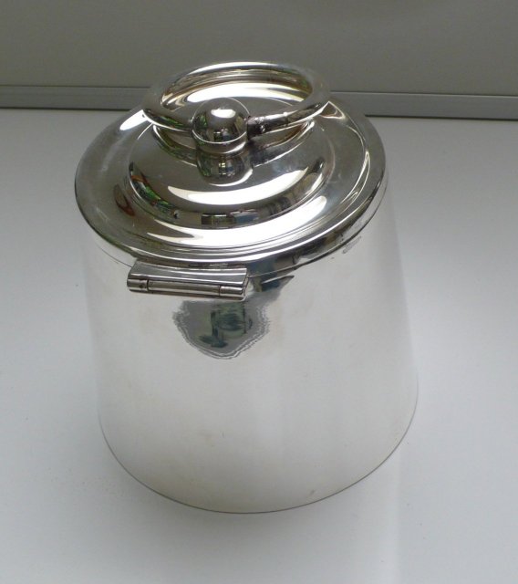 Victorian Silver Plate Cubelet Biscuit Box