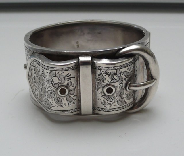 Sterling Silver Victorian Bangle