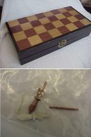 Antique Oriental hand Carved Ivory Chess Set