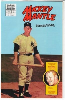 MICKEY MANTLE New York Yankee Hall of Fame Great -  Original1992 Magnum Comic Magazine 