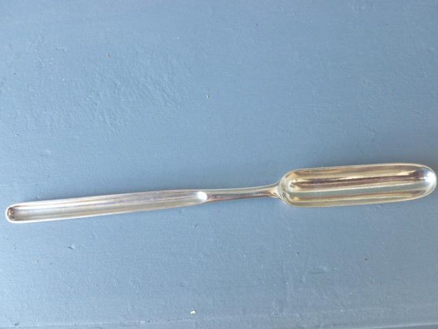 GEORGIAN STERLING MARROW SPOON/SCOOP BY PETER,ANN,WILLIAM BATEMAN