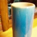 Large Chinese Turquoise Blue Bottle Vase