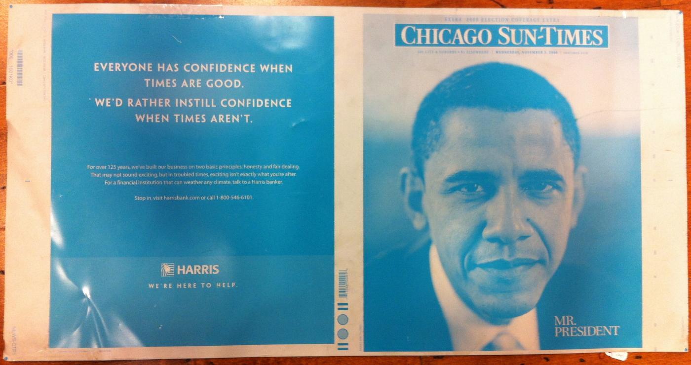 Obama Election Printing Plate