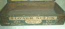 D.M.Ferry Flower Seeds Wood Box Paper Label - VERY Old