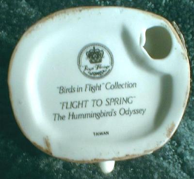HUMMINGBIRD Royal Heritage Birds in Flight Figurine