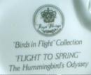 HUMMINGBIRD Royal Heritage Birds in Flight Figurine