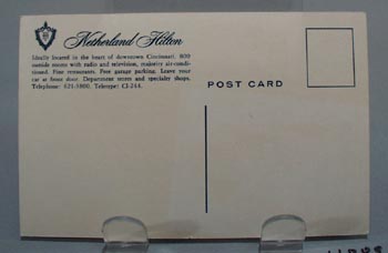 Netherland Hilton Hotel Cincinnati Postcard