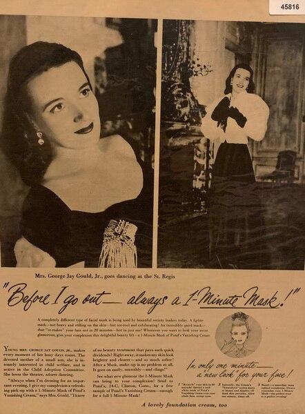 Ponds Vanishing Cream 1947 Ad