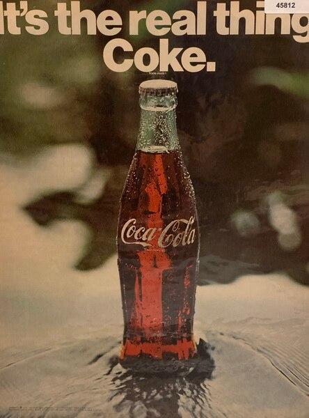 Coca Cola Real Thing 1970 Ad.