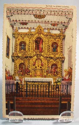 Mission San Juan Capistrano postcard 1953