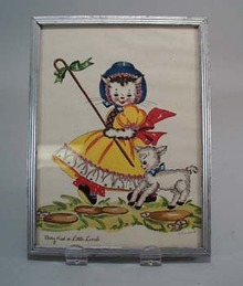Mary had a little lamb framed print.