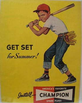 Champion Spark Club For Summer Ad 1952