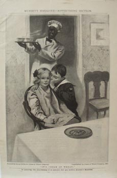 Cream of Wheat Boy Whispers to Girl Ad 1907 Ad