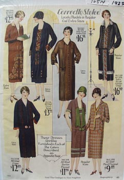 Montgomery Ward Correctly Styled Dress Ad 1925