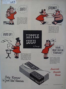 Little Lulu Kleenex Best Buy Ad 1949