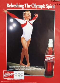 Coke refreshing the Olympic spirit Ad 1992.