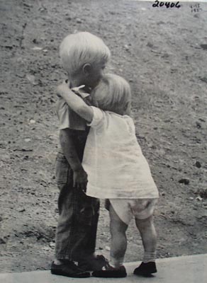 Two Children Great Photo 1957