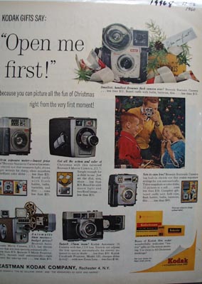 Kodak Open Me First Ad 1960