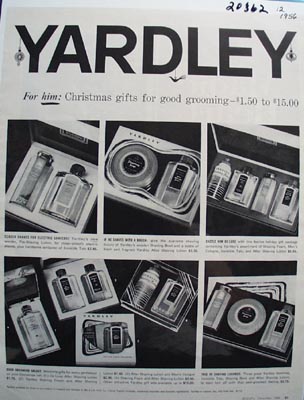 Yardley Christmas Ad 1956