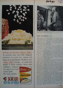 Bordens Whipped Potatoes Ad 1960