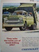 Chevrolet Task Force Trucks Ad 1958