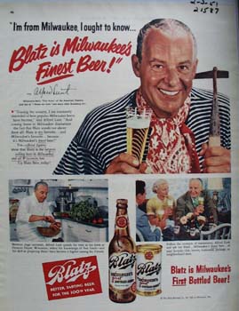 Blatz Beer And Alfred Lunt 1951