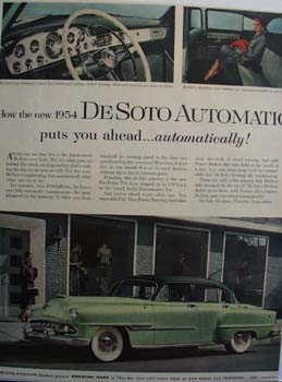 De Soto Automatic Puts You Ahead Ad 1953