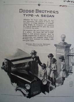 Dodge And St Stephans Orphanage Ad 1925