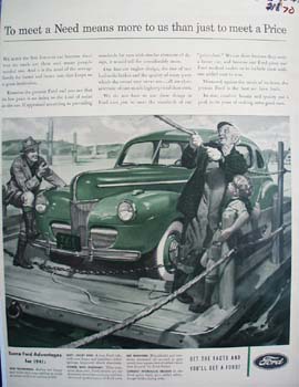 Ford To Meet A Need Ad 1941