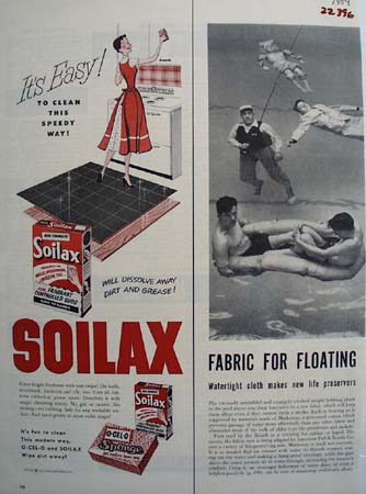 Soilax It Is Easy Ad 1954