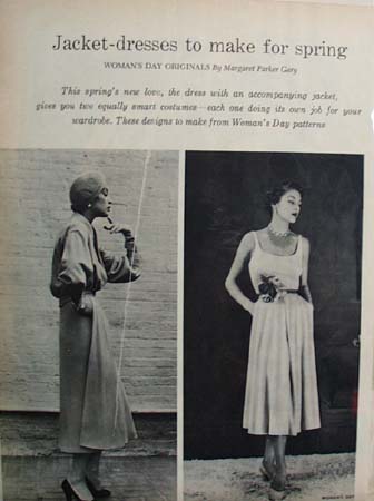 Jacket Dresses to Make For Spring Ad 1950