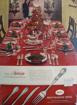 Rogers Bros Christmas Ad 1956